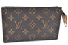 Authentic LOUIS VUITTON Monogram Pouch For Bucket PM LV Junk H7557