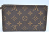 Authentic LOUIS VUITTON Monogram Pouch For Bucket PM LV Junk H7557