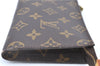 Authentic LOUIS VUITTON Monogram Pouch For Bucket PM LV Junk H7557