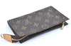 Authentic LOUIS VUITTON Monogram Pouch For Bucket PM LV Junk H7557