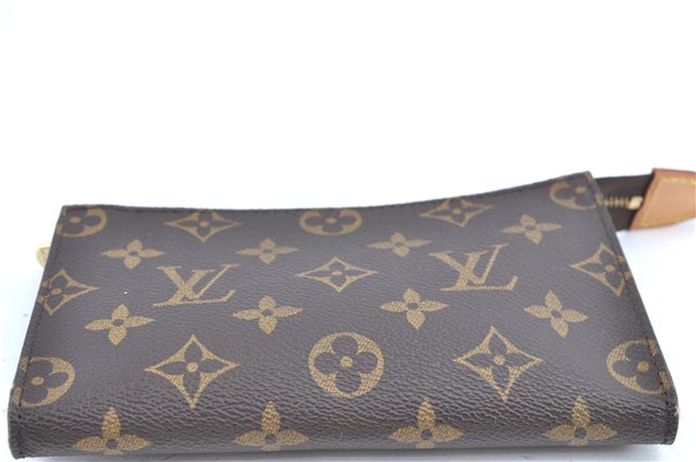 Authentic LOUIS VUITTON Monogram Pouch For Bucket PM LV Junk H7557