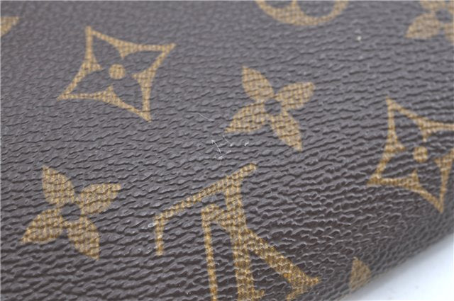 Authentic LOUIS VUITTON Monogram Pouch For Bucket PM LV Junk H7557