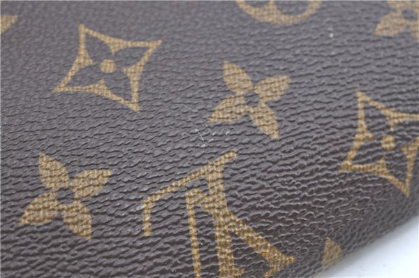 Authentic LOUIS VUITTON Monogram Pouch For Bucket PM LV Junk H7557