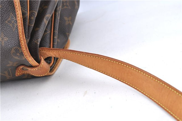 Auth LOUIS VUITTON Monogram Saumur 35 Shoulder Cross Body Bag M42254 LV H7558