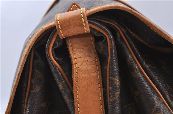 Auth LOUIS VUITTON Monogram Saumur 35 Shoulder Cross Body Bag M42254 LV H7558