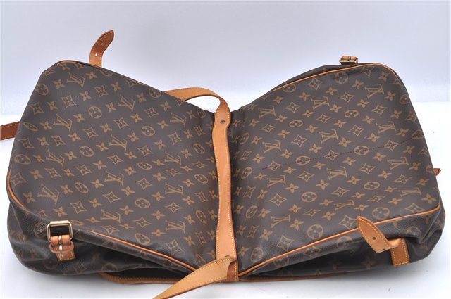 Auth LOUIS VUITTON Monogram Saumur 35 Shoulder Cross Body Bag M42254 LV H7558