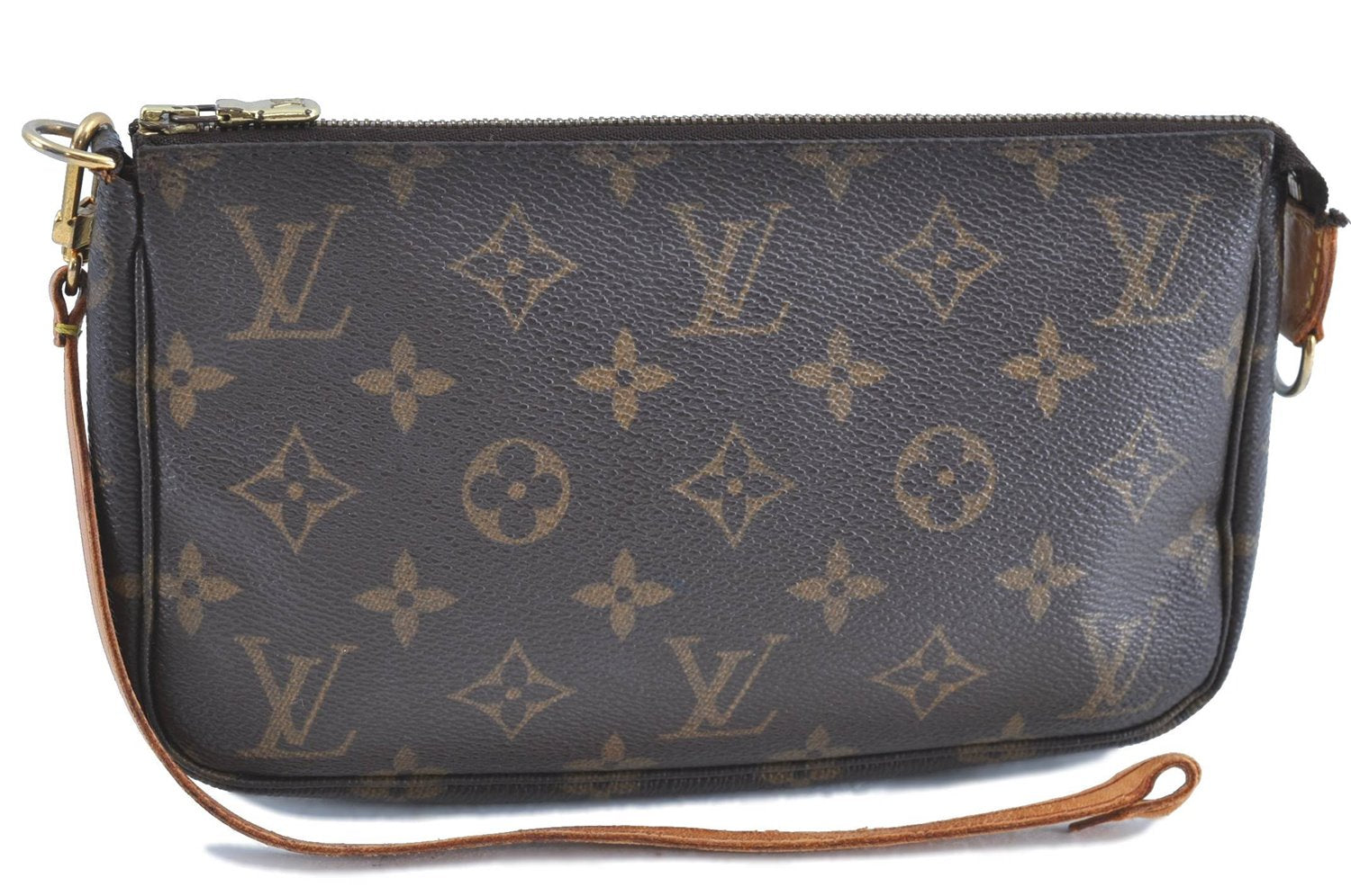 Authentic LOUIS VUITTON Monogram Pochette Accessoires Pouch M51980 LV H7561