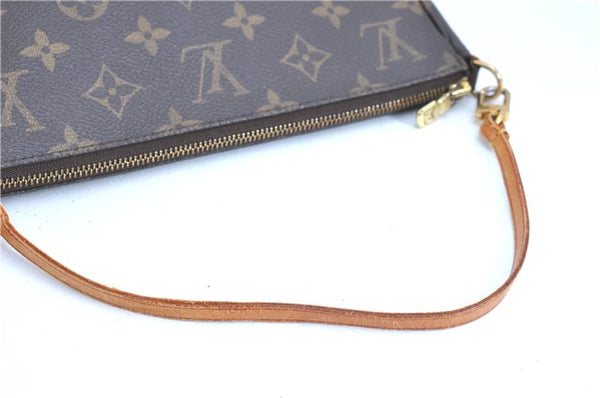 Authentic LOUIS VUITTON Monogram Pochette Accessoires Pouch M51980 LV H7561
