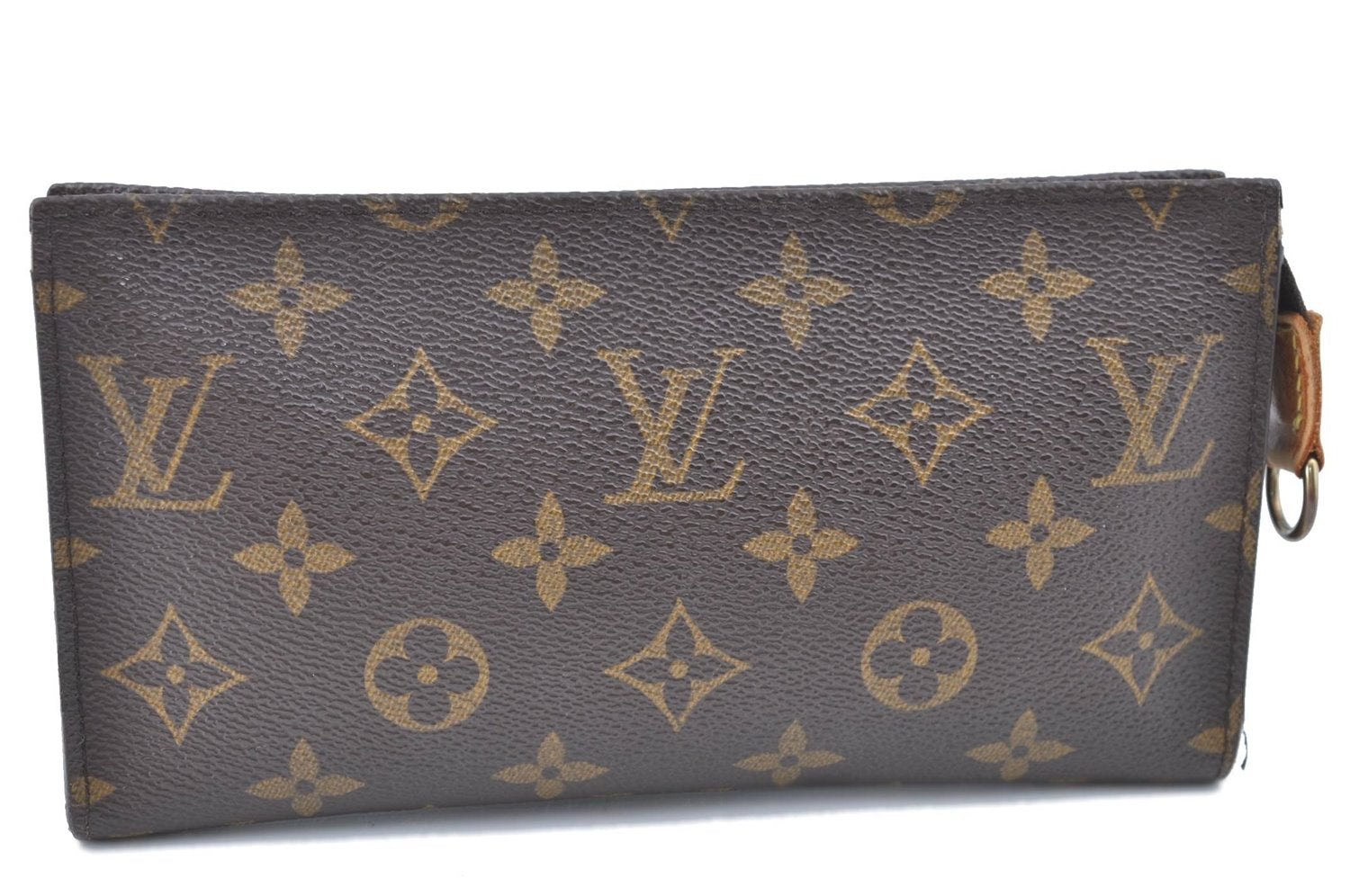 Authentic LOUIS VUITTON Monogram Pouch For Bucket GM LV H7563