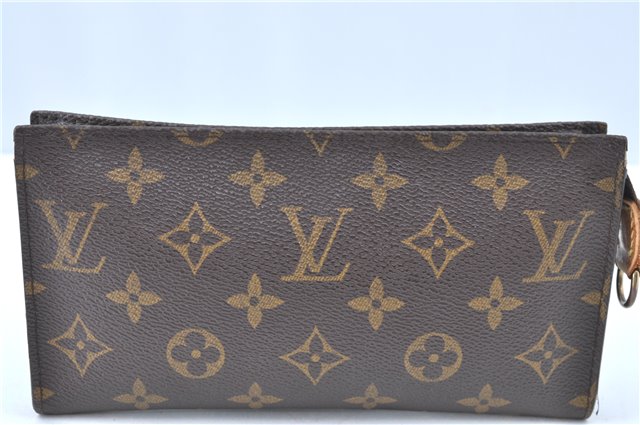 Authentic LOUIS VUITTON Monogram Pouch For Bucket GM LV H7563