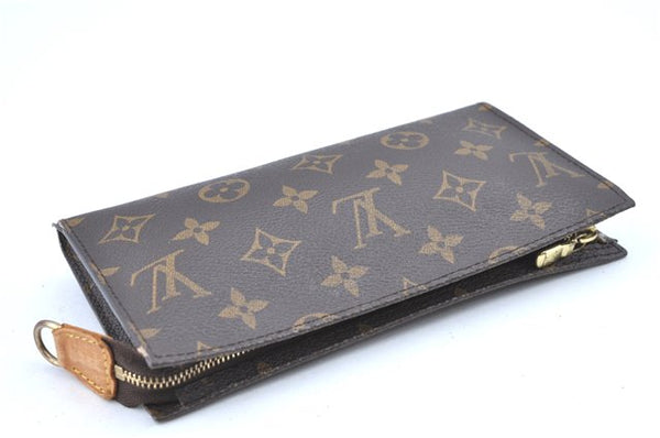 Authentic LOUIS VUITTON Monogram Pouch For Bucket GM LV H7563