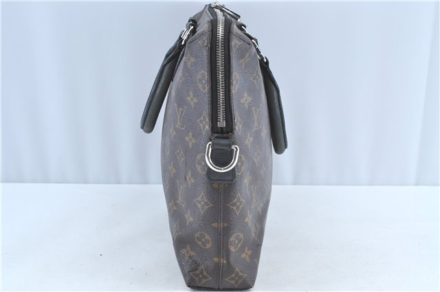Auth LOUIS VUITTON Monogram Macassar Porte Documents Jour Briefcase LV H7564