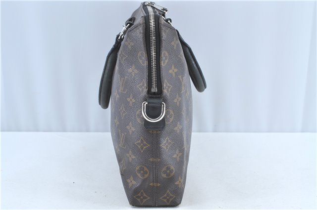 Auth LOUIS VUITTON Monogram Macassar Porte Documents Jour Briefcase LV H7564