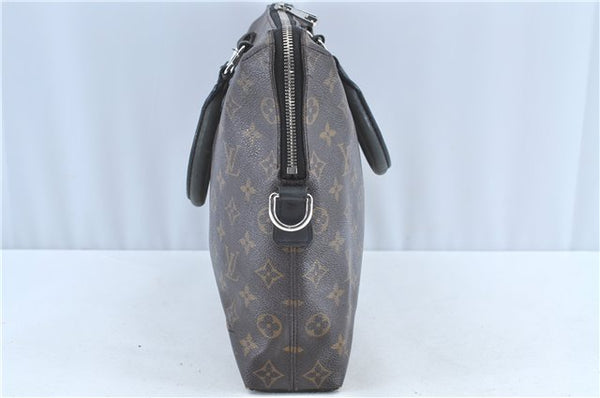 Auth LOUIS VUITTON Monogram Macassar Porte Documents Jour Briefcase LV H7564