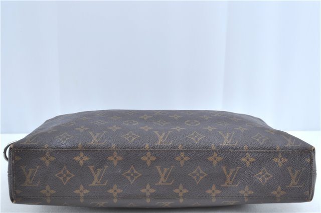 Auth LOUIS VUITTON Monogram Macassar Porte Documents Jour Briefcase LV H7564