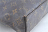 Auth LOUIS VUITTON Monogram Macassar Porte Documents Jour Briefcase LV H7564
