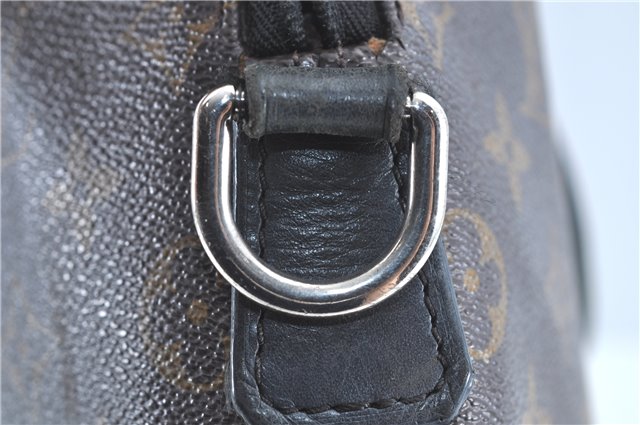 Auth LOUIS VUITTON Monogram Macassar Porte Documents Jour Briefcase LV H7564