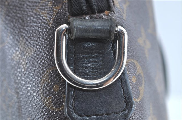 Auth LOUIS VUITTON Monogram Macassar Porte Documents Jour Briefcase LV H7564