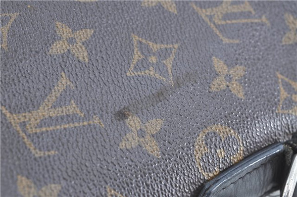 Auth LOUIS VUITTON Monogram Macassar Porte Documents Jour Briefcase LV H7564