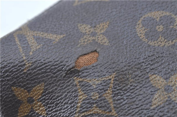 Auth LOUIS VUITTON Monogram Macassar Porte Documents Jour Briefcase LV H7564