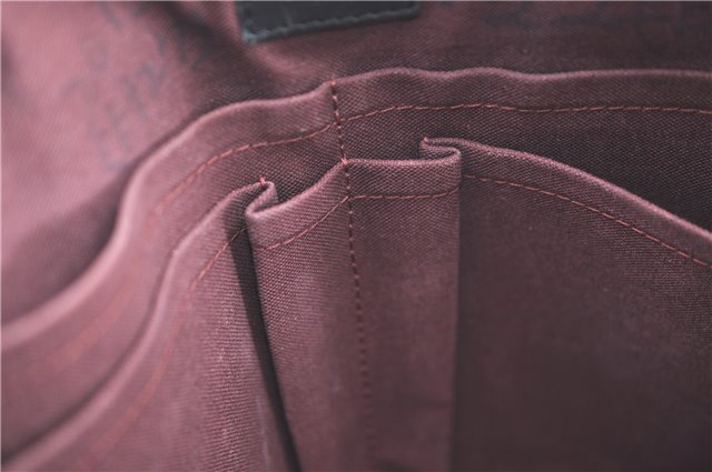 Auth LOUIS VUITTON Monogram Macassar Porte Documents Jour Briefcase LV H7564