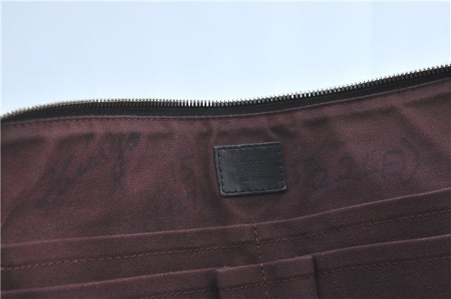 Auth LOUIS VUITTON Monogram Macassar Porte Documents Jour Briefcase LV H7564