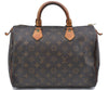 Authentic LOUIS VUITTON Monogram Speedy 30 Hand Bag M41526 LV Junk H7568