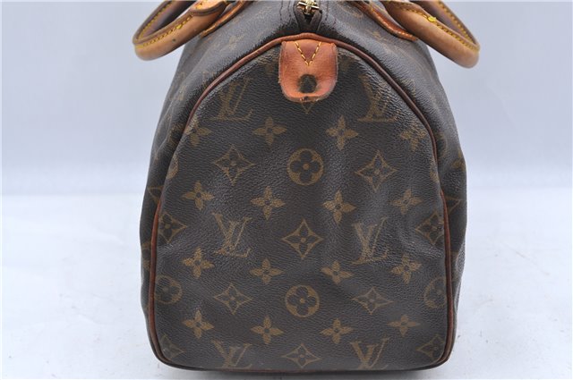 Authentic LOUIS VUITTON Monogram Speedy 30 Hand Bag M41526 LV Junk H7568