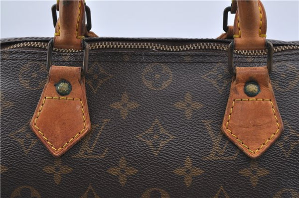 Authentic LOUIS VUITTON Monogram Speedy 30 Hand Bag M41526 LV Junk H7568