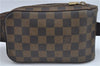 Authentic Louis Vuitton Damier Geronimos Waist Body Bag N51994 LV H7586