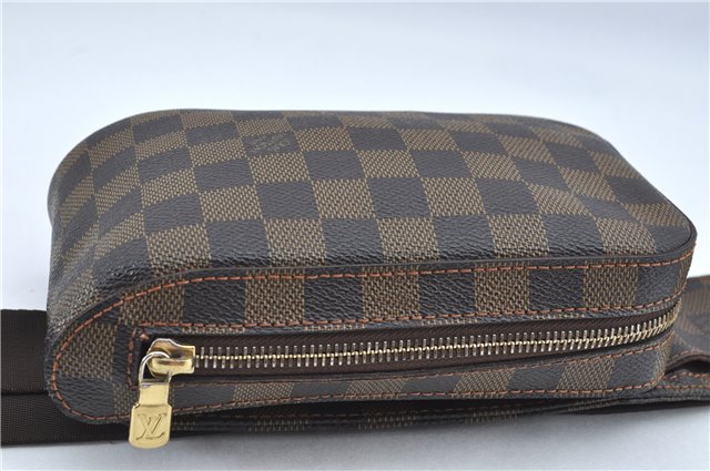 Authentic Louis Vuitton Damier Geronimos Waist Body Bag N51994 LV H7586