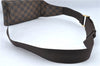 Authentic Louis Vuitton Damier Geronimos Waist Body Bag N51994 LV H7586