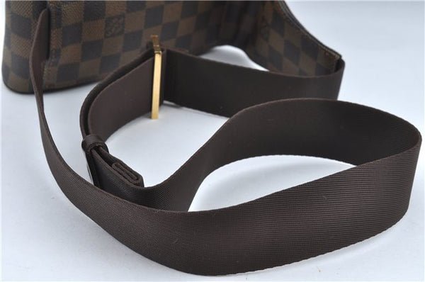 Authentic Louis Vuitton Damier Geronimos Waist Body Bag N51994 LV H7586