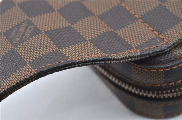 Authentic Louis Vuitton Damier Geronimos Waist Body Bag N51994 LV H7586