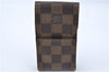 Authentic LOUIS VUITTON Damier Etui Cigarette Case N63024 LV H7589