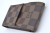 Authentic LOUIS VUITTON Damier Etui Cigarette Case N63024 LV H7589