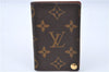 Auth LOUIS VUITTON Monogram Porte Cartes Credit Pression M60937 Card Case H7597