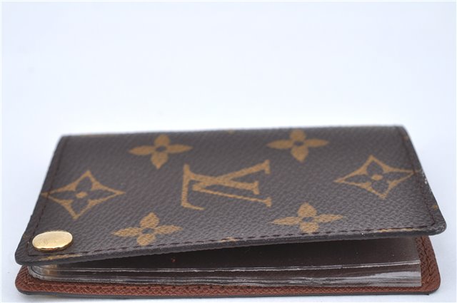 Auth LOUIS VUITTON Monogram Porte Cartes Credit Pression M60937 Card Case H7597