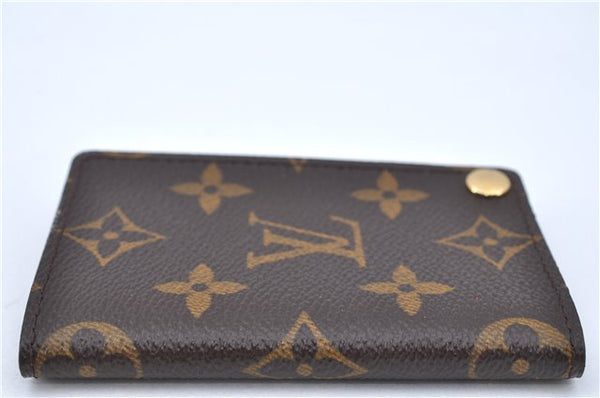 Auth LOUIS VUITTON Monogram Porte Cartes Credit Pression M60937 Card Case H7597