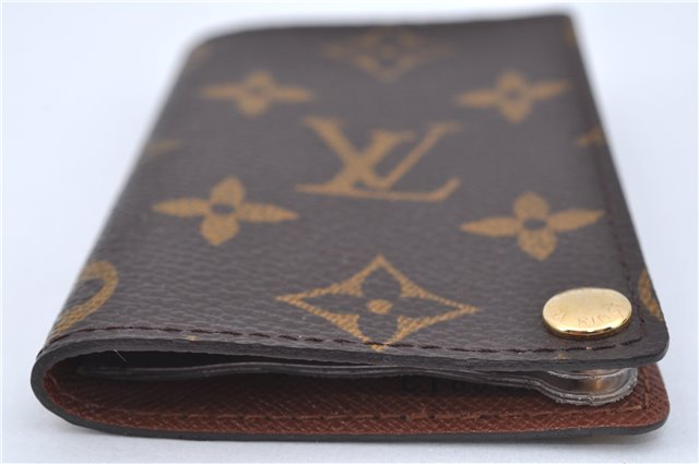 Auth LOUIS VUITTON Monogram Porte Cartes Credit Pression M60937 Card Case H7597