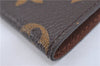 Auth LOUIS VUITTON Monogram Porte Cartes Credit Pression M60937 Card Case H7597