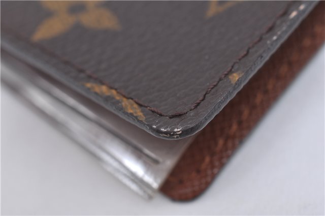 Auth LOUIS VUITTON Monogram Porte Cartes Credit Pression M60937 Card Case H7597