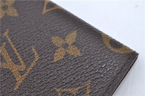 Auth LOUIS VUITTON Monogram Porte Cartes Credit Pression M60937 Card Case H7597