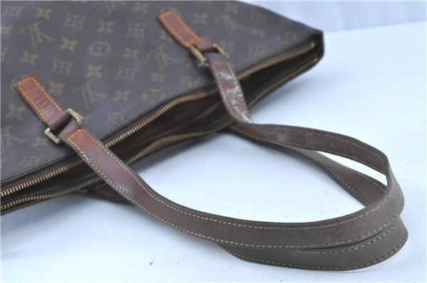 Authentic LOUIS VUITTON Monogram Cabas Mezzo Tote Bag M51151 Junk LV H7614