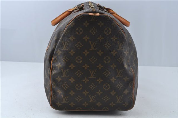 Authentic LOUIS VUITTON Monogram Keepall 55 Boston Bag M41424 LV H7619