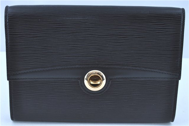 Authentic LOUIS VUITTON Epi Arche 2Way Shoulder Clutch Bag Black M52572 LV H7624