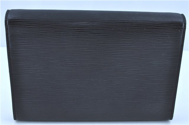 Authentic LOUIS VUITTON Epi Arche 2Way Shoulder Clutch Bag Black M52572 LV H7624