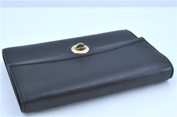 Authentic LOUIS VUITTON Epi Arche 2Way Shoulder Clutch Bag Black M52572 LV H7624