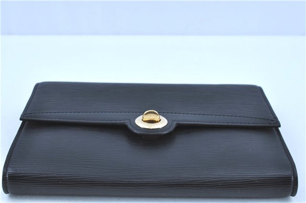 Authentic LOUIS VUITTON Epi Arche 2Way Shoulder Clutch Bag Black M52572 LV H7624