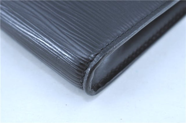 Authentic LOUIS VUITTON Epi Arche 2Way Shoulder Clutch Bag Black M52572 LV H7624